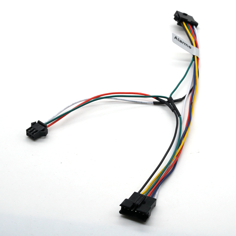 Custom JST SM2.54 3Pin 6Pin Male To Female Connector UL1007 24AWG 100mm Wire Cable Harness